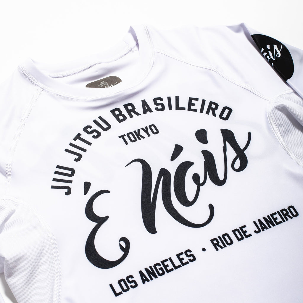 Tokyo x  Los Angeles x Rio de Janeiro | White Compression Rash Guard
